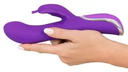 Вібратор-кролик Sweet Smile Rechargeable Rotating 23 см фіолетовий - мініатюра 4