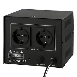 Стабілізатор напруги Gemix GX-501D 500 ВА/350 Вт цифрові індикатори пластиковий корпус - мініатюра 4