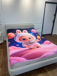 Плед 3D подарунковий з принтом Лабубу №10 160×200 см плюшевий для дітей і дорослих - мініатюра 4