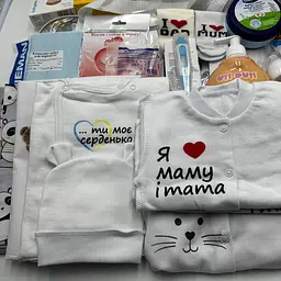 Набір у пологовий будинок для мами та новонародженого Premium у прозорій сумці L + сумка M для малюка 34 позиції EkoMama - мініатюра 3