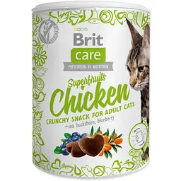 Ласощі для котів Brit Care Cat Snack Superfruits Chicken курка 100 г (111269)