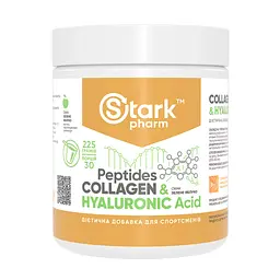 Колагенові пептиди Stark Pharm Collagen Peptides Hyaluronic Acid Green Apple 225 г