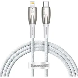 Кабель Baseus Glimmer Series Fast Charging USB-C to Lightning 20w 1m White (CADH000002) [155528]