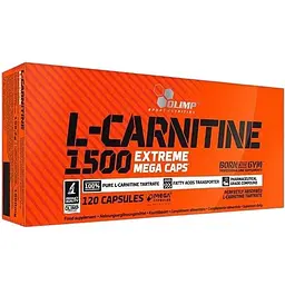 Жироспалювач Olimp L-Carnitine 1500 Extreme Mega Caps 120 caps