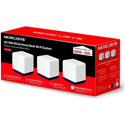 Wi-Fi Mesh система Mercusys Halo H50G 3-pack [104089] - мініатюра 6