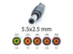 Блок живлення для Toshiba A215 Series (19V 4.74A 90W (5.5x2.5)) High - мініатюра 2