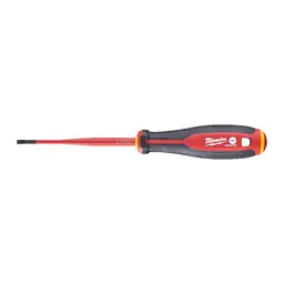 Викрутка з тригранною рукояткою ізольована VDE MILWAUKEE, SL 0,8х4,0х100мм