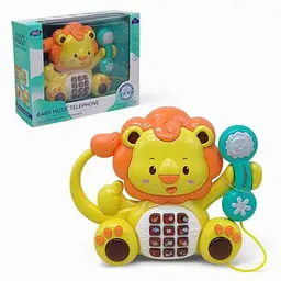 Музыкальная игрушка Kun Sheng "Телефон: Львенок", свет, звук (252415)