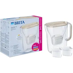 Фільтр-глечик Brita Style Essential Mxpro та 2 картриджа пісочний (1057797)