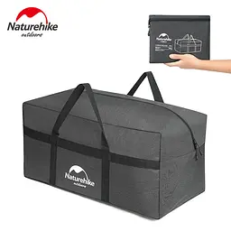 Сумка-баул Naturehike NH17S021-L, 100 л, темно-сірий