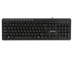 Клавіатура Gembird KB-UM-106, чорний, USB, мультимедійна, українська розкладка, 1.45 м