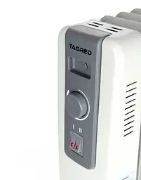 Електричний радіатор Tagred 2,0 кВт, площа обігріву 20 кв.м., білий, підлоговий, 8 секцій (TA920) - мініатюра 6