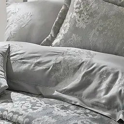 Набір постільної білизни з вишивкою та жакардовим покривалом Dantela Vita - Nilda євро - мініатюра 3