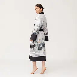 Кімоно жіноче з плюшевого велюру Kimono Inspiration 18384 M - мініатюра 4
