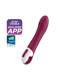 Вібратор Satisfyer Big Heat з підігрівом, 22.5х4 см червоний