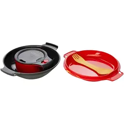 Набір Humangear GoKit Deluxe 7-tool Mess Kit. Charcoal/Red