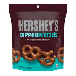 Кренделики Hershey's Milk and Dark Chocolate Covered Dipped Pretzels 240 г