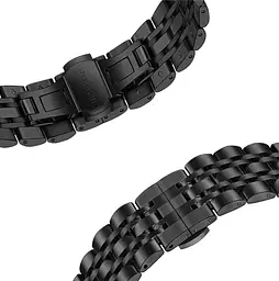 Металевий ремінець Primolux Steel Link для годинника Xiaomi Amazfit T-Rex 2 (A2170) Black - мініатюра 3