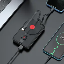Power bank Hoco J92 22.5W/PD20W/QC3.0/ MagSafe Wireless Charger 10000mah чорний - мініатюра 2
