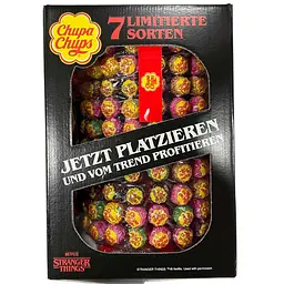 Набір Chupa Chups Stranger Things Aufsteller Lutscher 2400 г