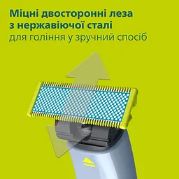 Змінні леза Philips OneBlade First Shave 3 шт. (QP235/50) - мініатюра 4