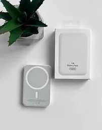 Зовнішній акумулятор бездротової Power Bank MagSafe Battery Pack магсейф A2384 білий - мініатюра 5