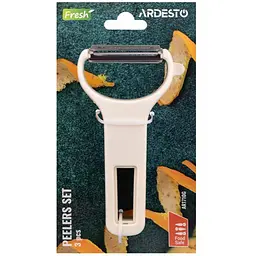 Набір овочечисток Ardesto Fresh, нержавіюча сталь, пластик 3 шт. (AR1710G)