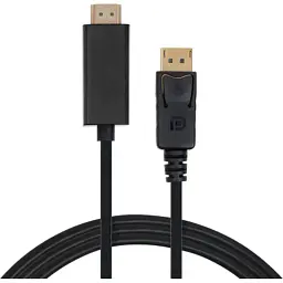 Кабель мультимедійний DisplayPort M to HDMI M 1.8m V1.4/V2.1 4K120/8K60 Vinga (VCPDP14HI211.8)