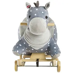 Конячка-качалка з коліщатками KiderKraft Grey - мініатюра 4