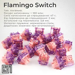 Клавіатура Epomaker TH80 SE Flamingo Black механічна бездротова (TH80-SE-B-F) - мініатюра 17