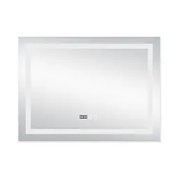 Дзеркало Qtap Mideya 800x600 (DC-F904) з LED-підсвічуванням та антизапотіванням QT2078F904W, Білий - мініатюра 4
