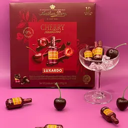 Шоколадні пляшечки Anthon Berg Luxardo Cherry Sensations 10шт 155г - мініатюра 2