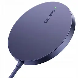 Зарядний пристрій Baseus Simple Mini3 Magnetic Wireless Charger 15W purple (CCJJ040205)