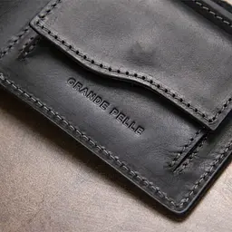 Матове шкіряне портмоне Grande Pelle 11457 чорний - мініатюра 10