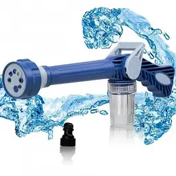 Насадка для шланга EZ Jet Water Cannon 8в1 з розпилювачем, мильним резервуаром і 8 режимами - мініатюра 2