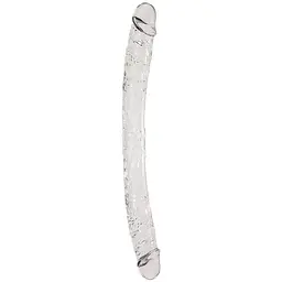 Довгий подвійний фалоімітатор Alive Supreme Jelly Dildo 38.5 см прозорий
