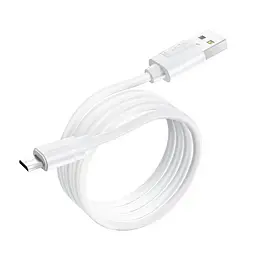 Кабель Borofone BX55 MicroUSB Harmony силіконовий 1 метр білий - мініатюра 1
