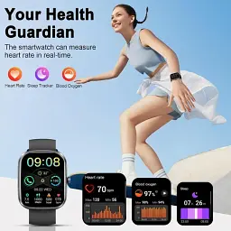 Смарт-годинник Soudorv T70 з Bluetooth дзвінками, 1.91" HD дисплеєм, 110+ спортивними режимами, IP68 - мініатюра 3
