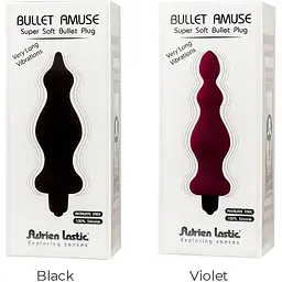 Анальна пробка з вібрацією Adrien Lastic Bullet Amuse - мініатюра 6