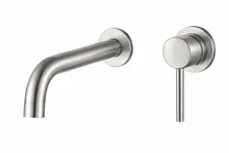 Змішувач для умивальника VBI Milano Long прихованого монтажу 18 см nickel VBI-050103NI