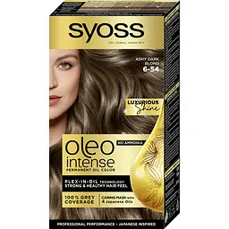 Стойкая краска для волос Syoss Oleo Intense 6-54 холодный темно-русый 115 мл