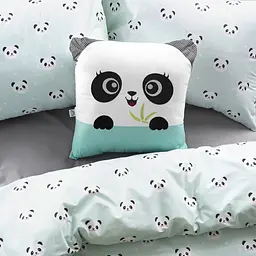 Комплект постільної білизни Ideia Panda полуторний ментоловий (8-33364) - мініатюра 10