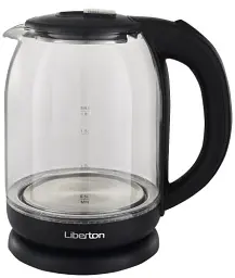 Електрочайник Liberton LEK-6808 Black, 1500W, 1.8 л, скло