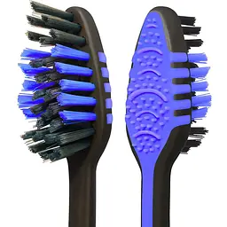 Зубна щітка Colgate Zig Zag Деревне вугілля середньої жорсткості синя 1 шт. - мініатюра 4