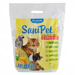 Наповнювач Природа Sani Pet деревний універсальний з ароматом лимона 5кг PR240792 - мініатюра 3