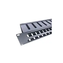 Кабельний організатор 19" 2U з кришкою SN (80мм) - 9005 Eserver (КР-012.2U.19) - мініатюра 3
