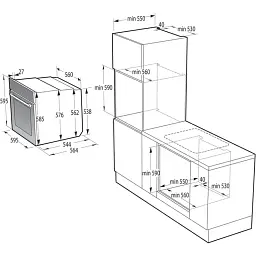 Електрична духова шафа GORENJE BOS 6737 E20 FBG - мініатюра 2