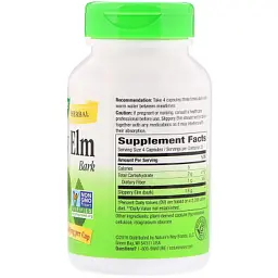 Трави Nature's Way Слизький В'яз, Slippery Elm Bark, 400 мг 100 капсул (NWY-17100) - мініатюра 2
