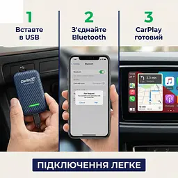 Адаптер CarlinKit 4.0 для бездротового Apple CarPlay та Android Auto — Plug & Play, OTA-оновлення - мініатюра 4