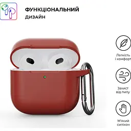 Чохол ArmorStandart Hang Case для Apple AirPods 4 Scarlet (ARM81294) [118663] - мініатюра 2